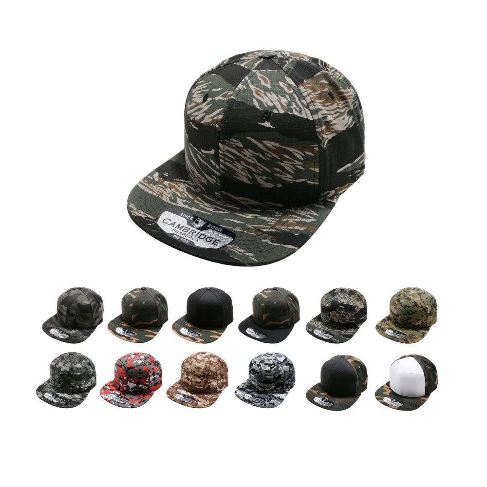 PB105C Camouflage Cotton Snapback - PITBULL TDC