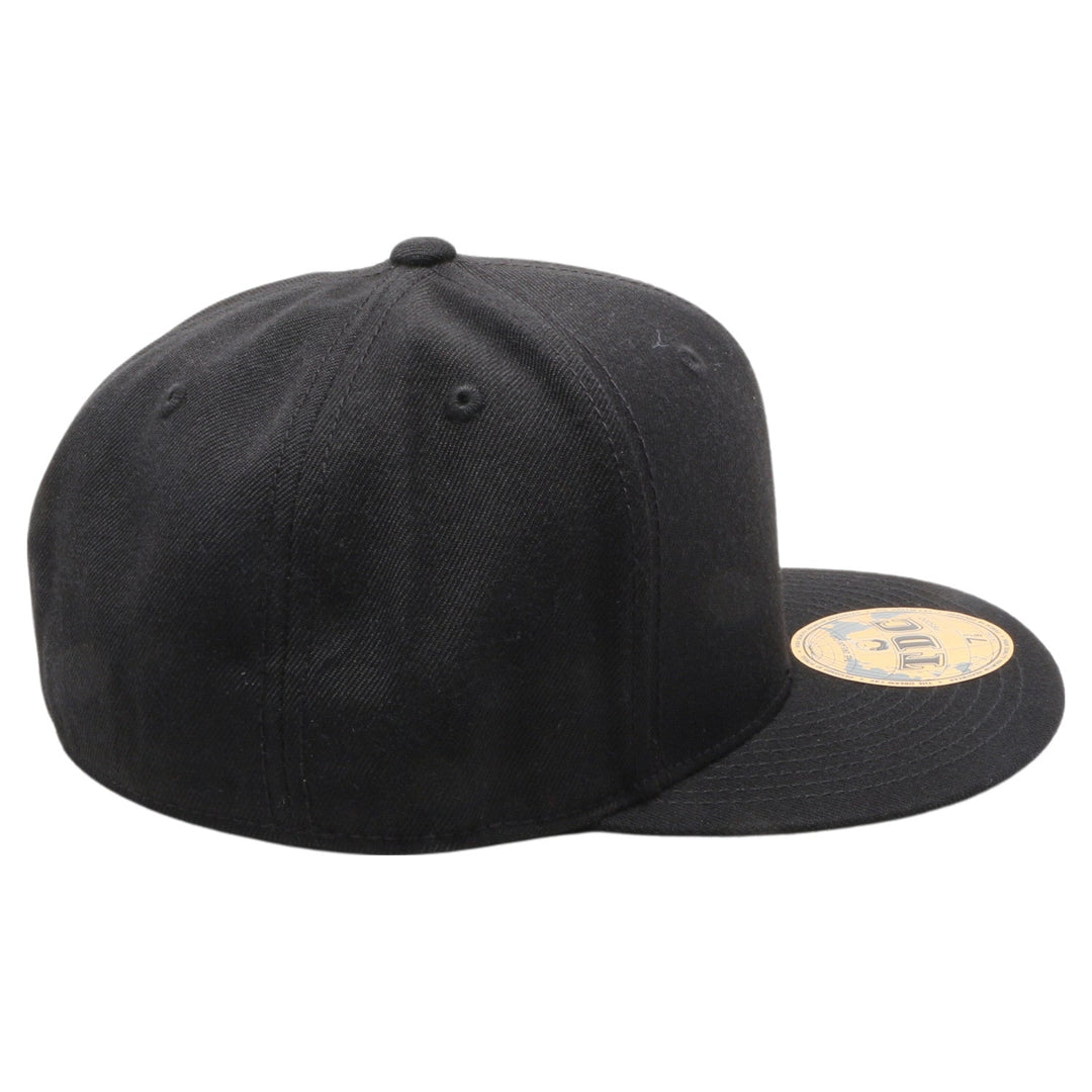 PB5000 TDC PitBull On-Field Wool Blend Flat Fitted Hats [Black]