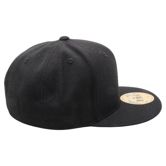 PB5000 TDC PitBull On-Field Wool Blend Flat Fitted Hats [Black]