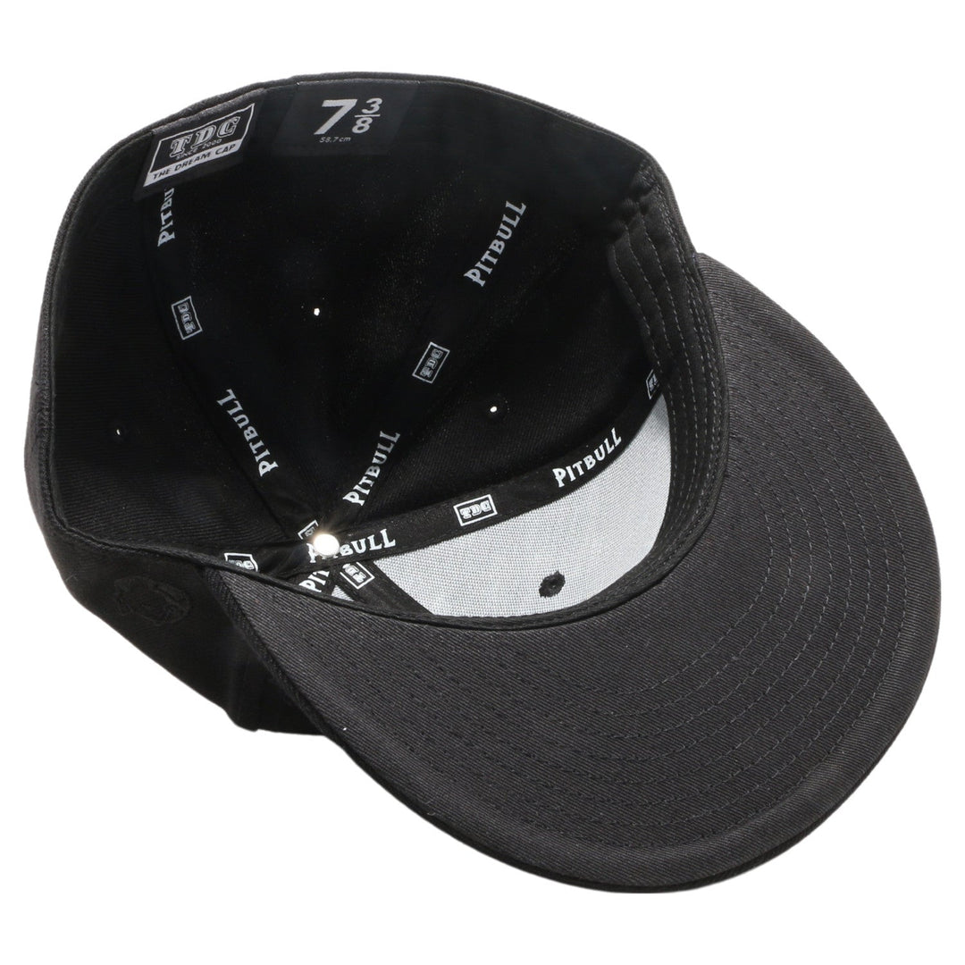 PB5000 TDC PitBull On-Field Wool Blend Flat Fitted Hats [Black]