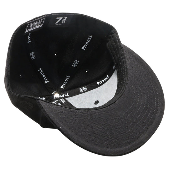 PB5000 TDC PitBull On-Field Wool Blend Flat Fitted Hats [Black]