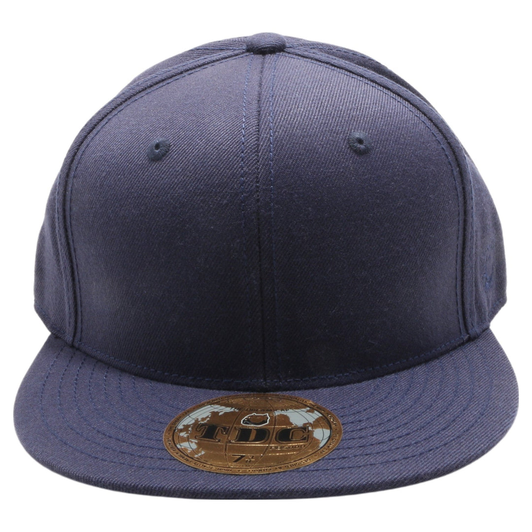 PB5000 TDC PitBull On-Field Wool Blend Flat Fitted Hats  [D.Navy]