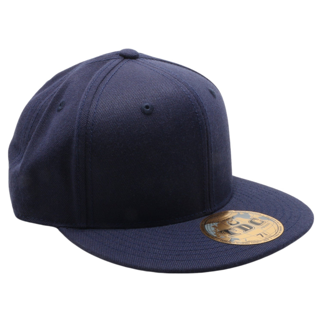 PB5000 TDC PitBull On-Field Wool Blend Flat Fitted Hats  [D.Navy]