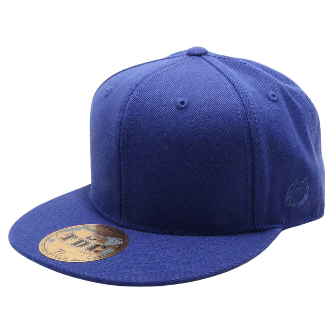 PB5000 TDC PitBull On-Field Wool Blend Flat Fitted Hats [Royal]