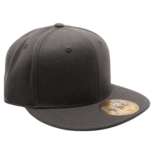 PB5000 TDC PitBull On-Field Wool Blend Flat Fitted Hats [Dark Grey]