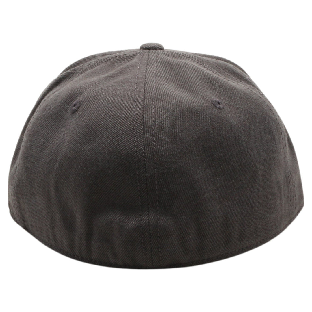 PB5000 TDC PitBull On-Field Wool Blend Flat Fitted Hats [Dark Grey]