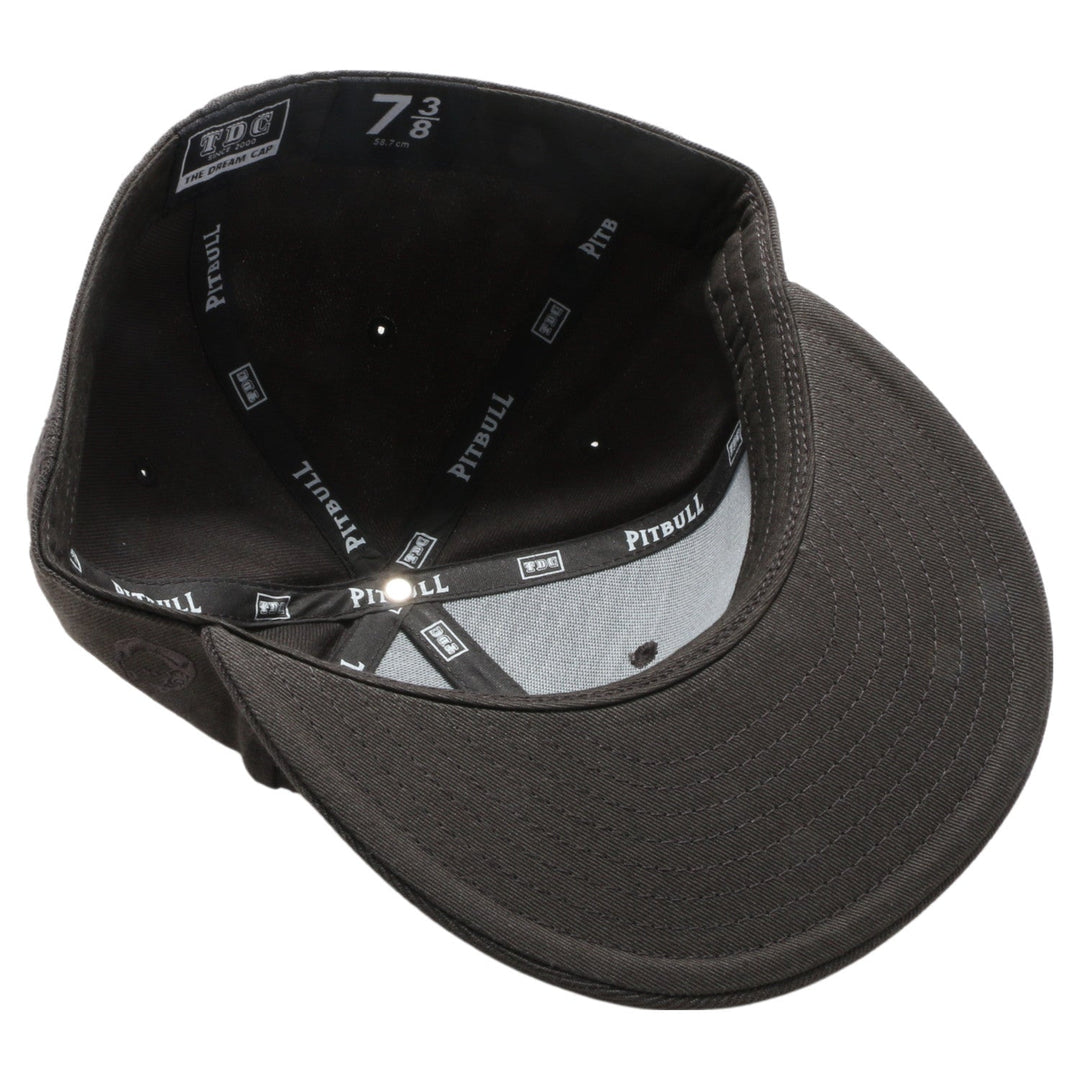 PB5000 TDC PitBull On-Field Wool Blend Flat Fitted Hats [Dark Grey]