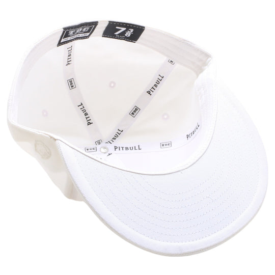 PB5000 TDC PitBull On-Field Wool Blend Flat Fitted Hats [White]