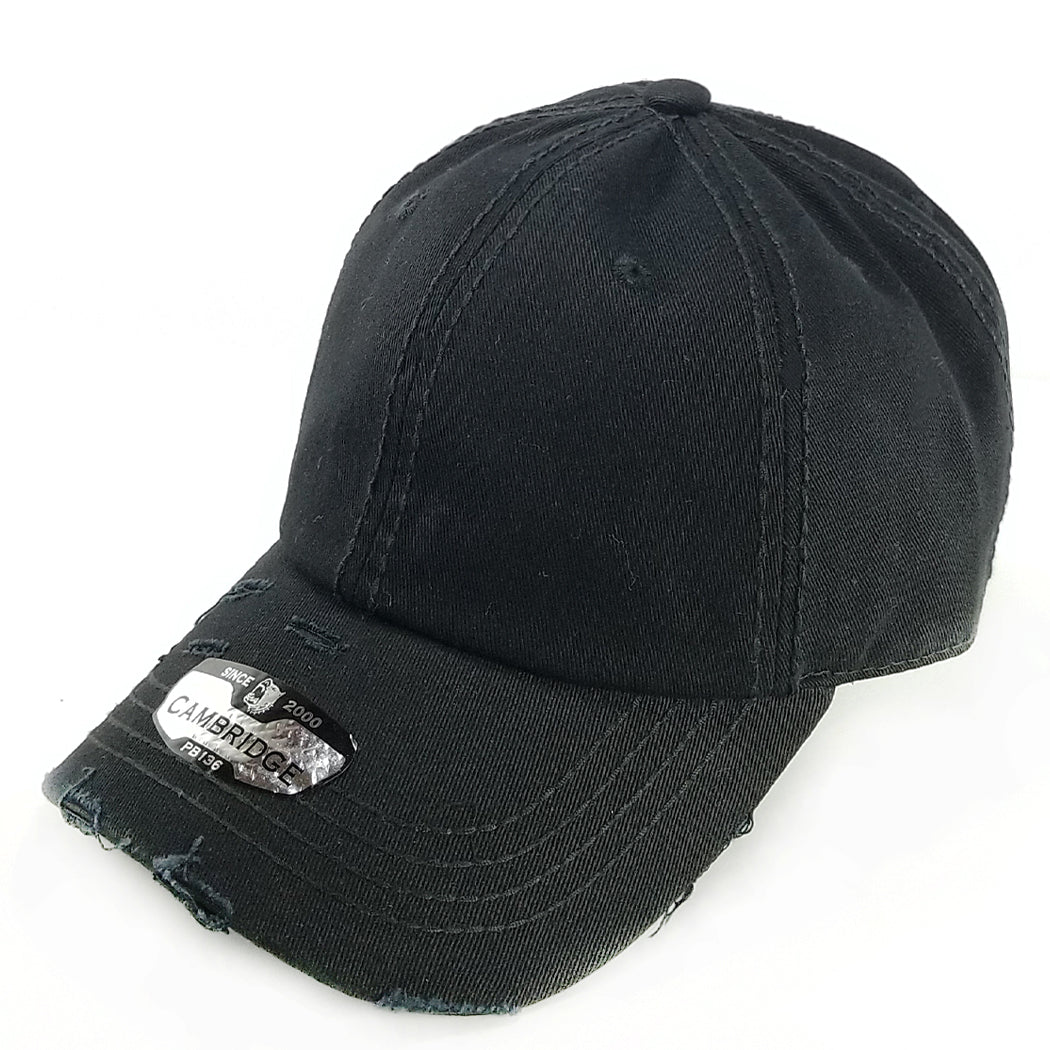 PB136V Distressed Dad Hat - PITBULL TDC