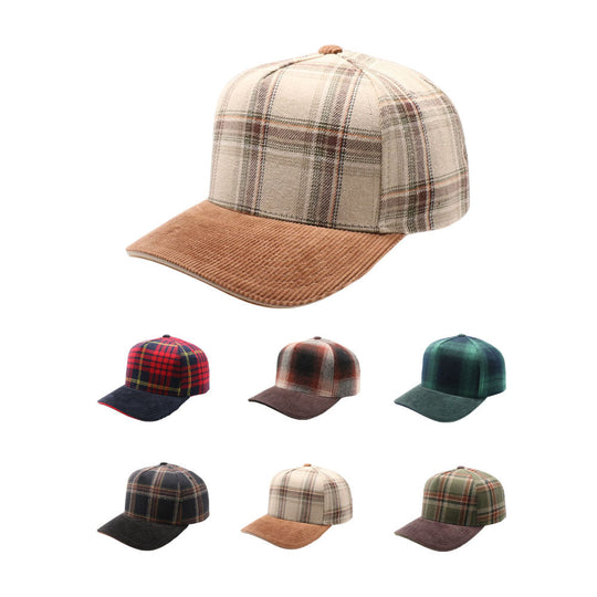 PLD11 5 Panel Plaid Sandwich Visor - PITBULL TDC