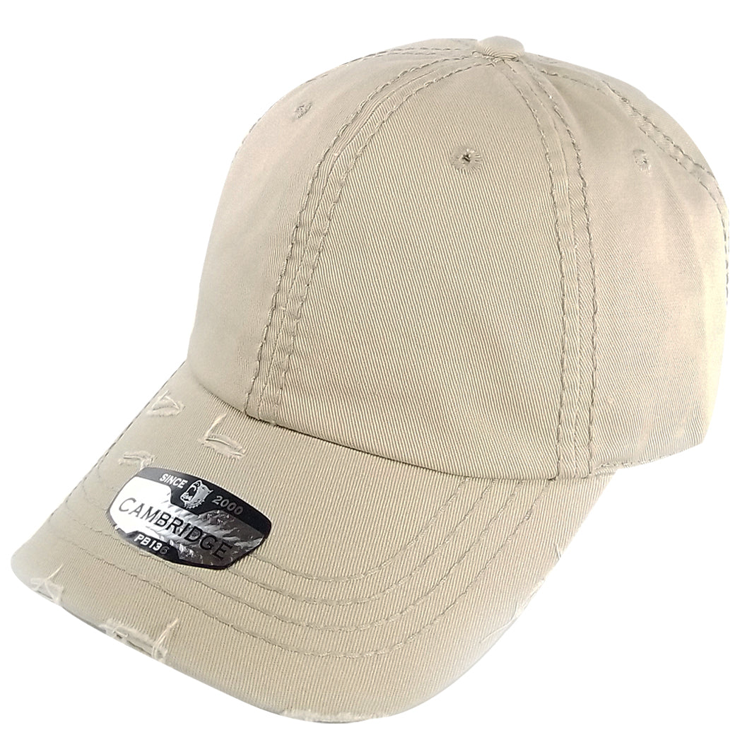 PB136V Distressed Dad Hat - PITBULL TDC