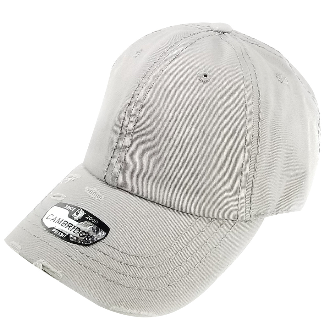 PB136V Distressed Dad Hat - PITBULL TDC