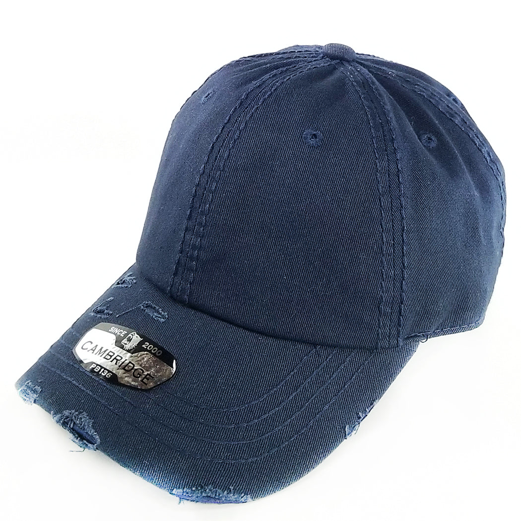 PB136V Distressed Dad Hat - PITBULL TDC