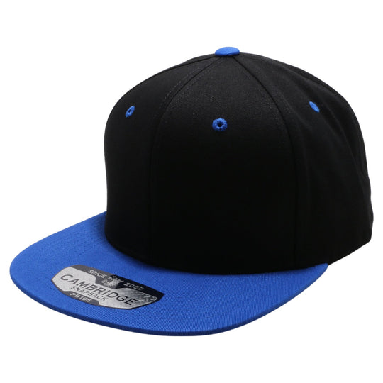 PB105T PitBull Cambridge Cotton Two-Tone Snapback [Black/Royal]