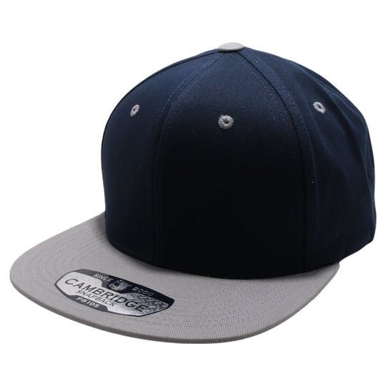 PB105T PitBull Cambridge Cotton Two-Tone Snapback [Navy/L.Gray]