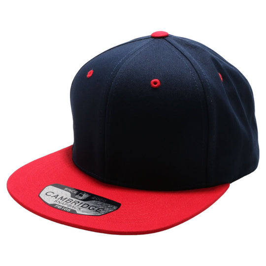 PB105T PitBull Cambridge Cotton Two-Tone Snapback [Navy/Red]