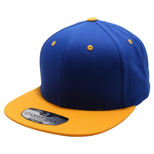 PB105T PitBull Cambridge Cotton Two-Tone Snapback [Royal/Gold]