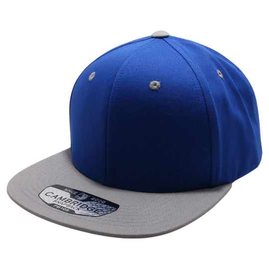 PB105T PitBull Cambridge Cotton Two-Tone Snapback [Royal/L.Gray]