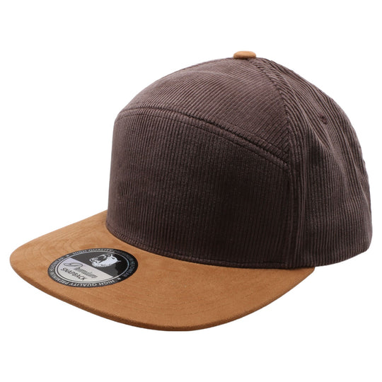 PB124 Pit Bull Hybrid Corduroy Camper Hats [Brown/Khaki] 1