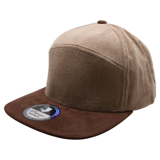 PB124 Pit Bull Hybrid Corduroy Camper Hats [Khaki/Brown] 1