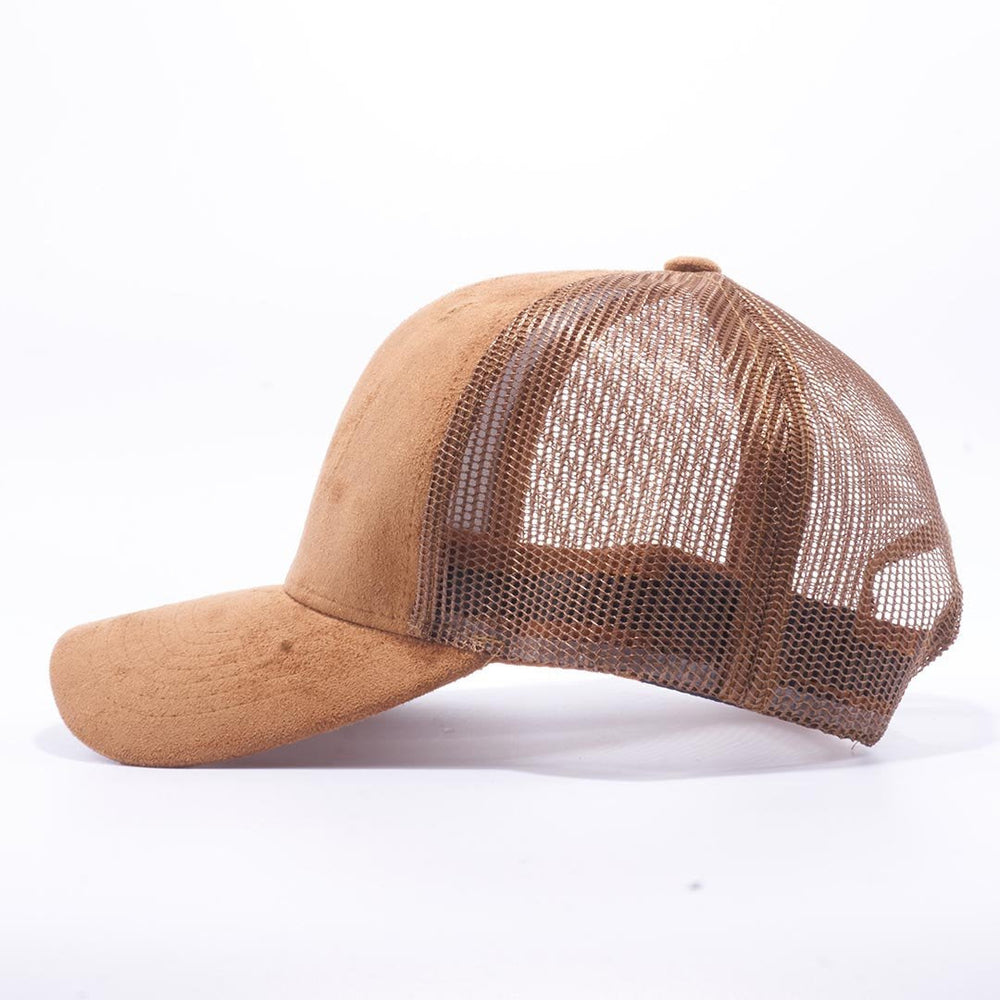 PB189 SUEDE TRUCKER MESH BACK HAT - PITBULL TDC