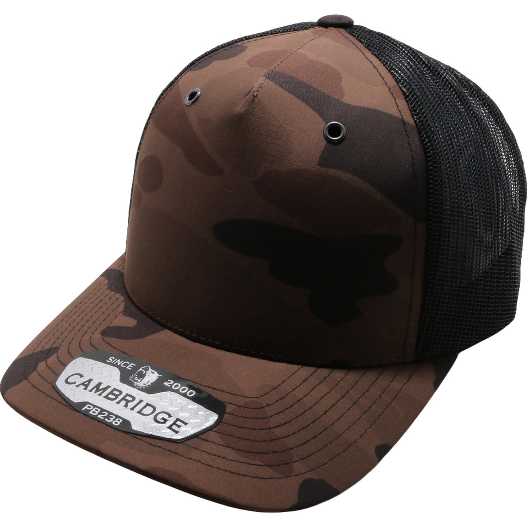 PB238 5Panel Shiny Camo Trucker - PITBULL TDC