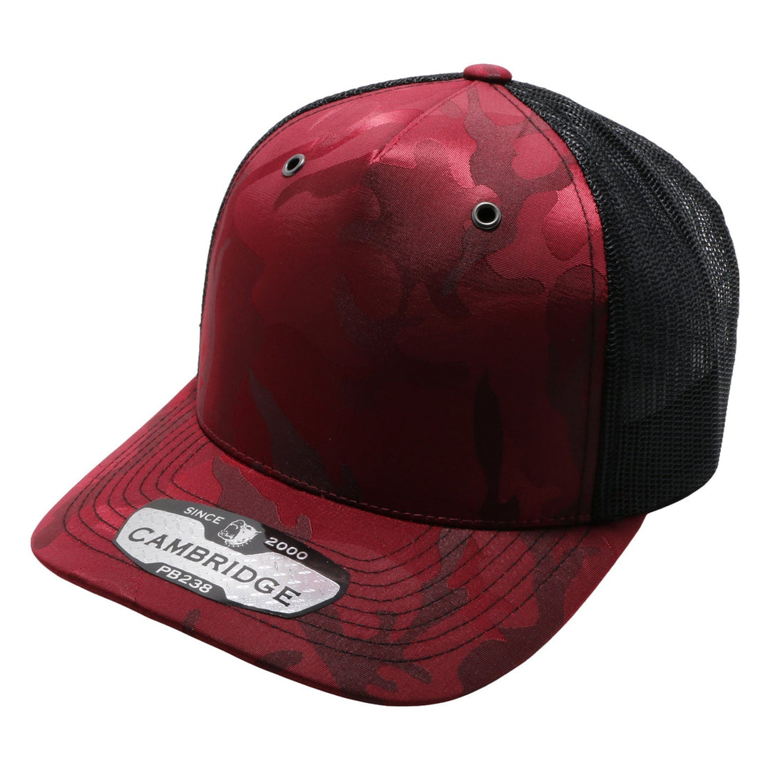 PB238 5Panel Shiny Camo Trucker - PITBULL TDC