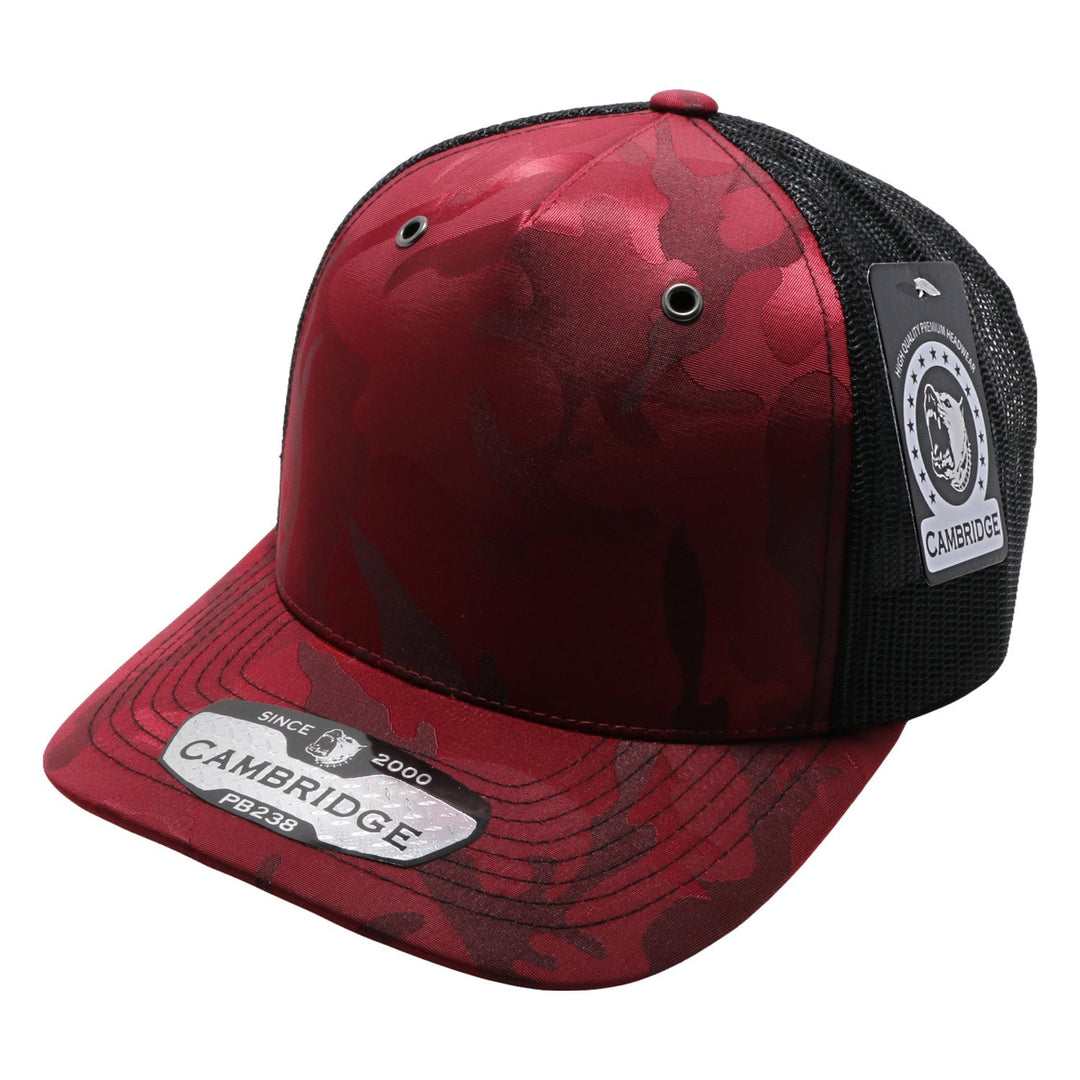 PB238 5Panel Shiny Camo Trucker - PITBULL TDC