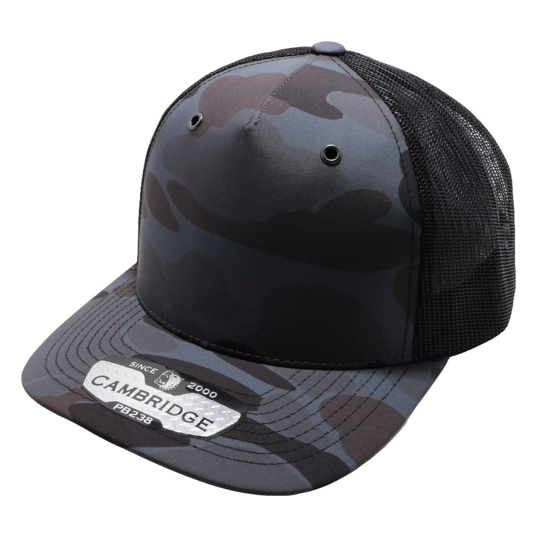 PB238 5Panel Shiny Camo Trucker - PITBULL TDC