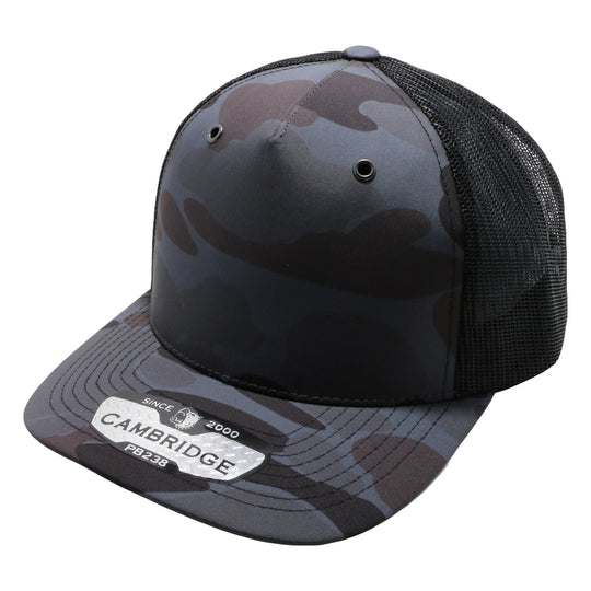 PB238 5Panel Shiny Camo Trucker - PITBULL TDC