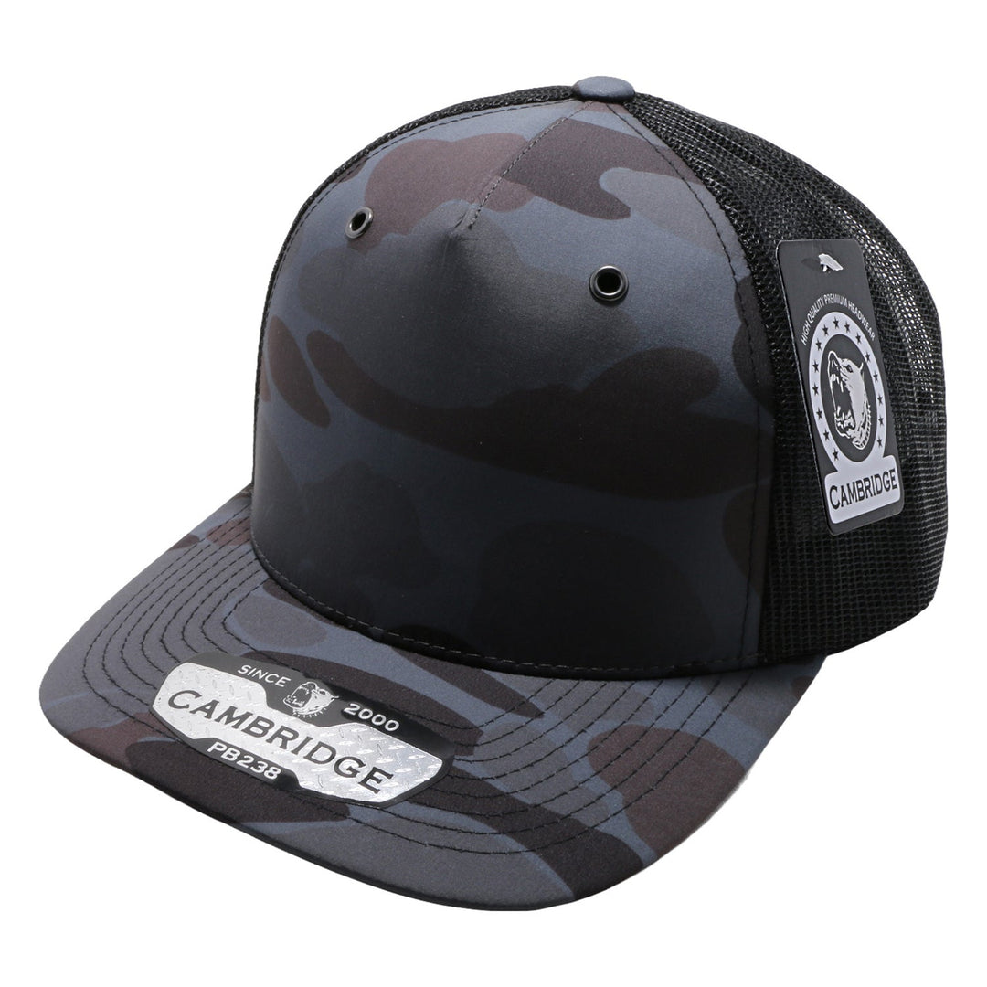 PB238 5Panel Shiny Camo Trucker - PITBULL TDC