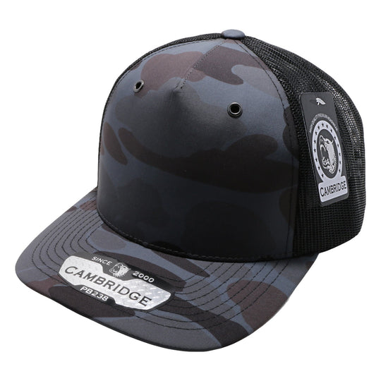 PB238 5Panel Shiny Camo Trucker - PITBULL TDC