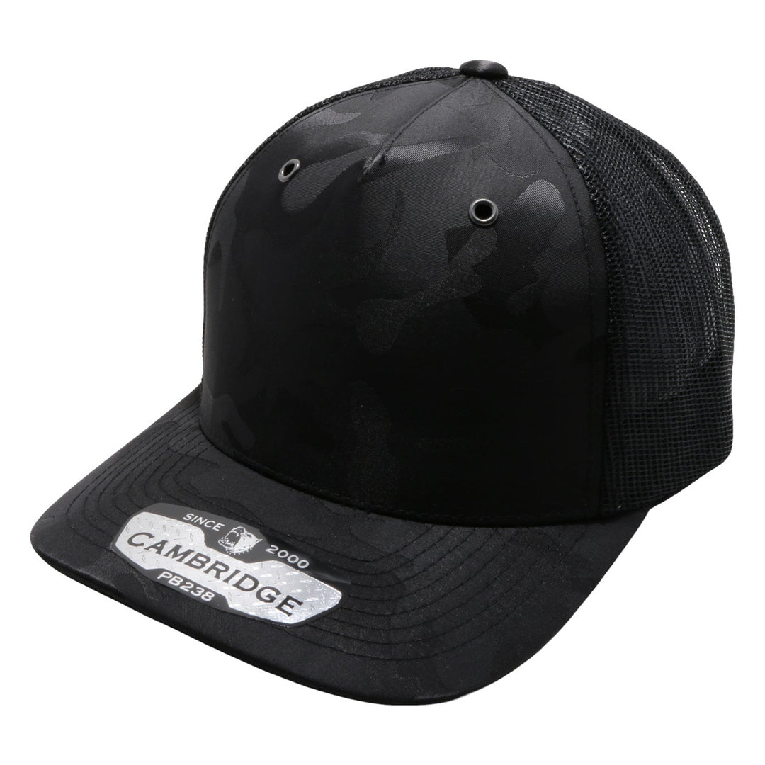 PB238 5Panel Shiny Camo Trucker - PITBULL TDC