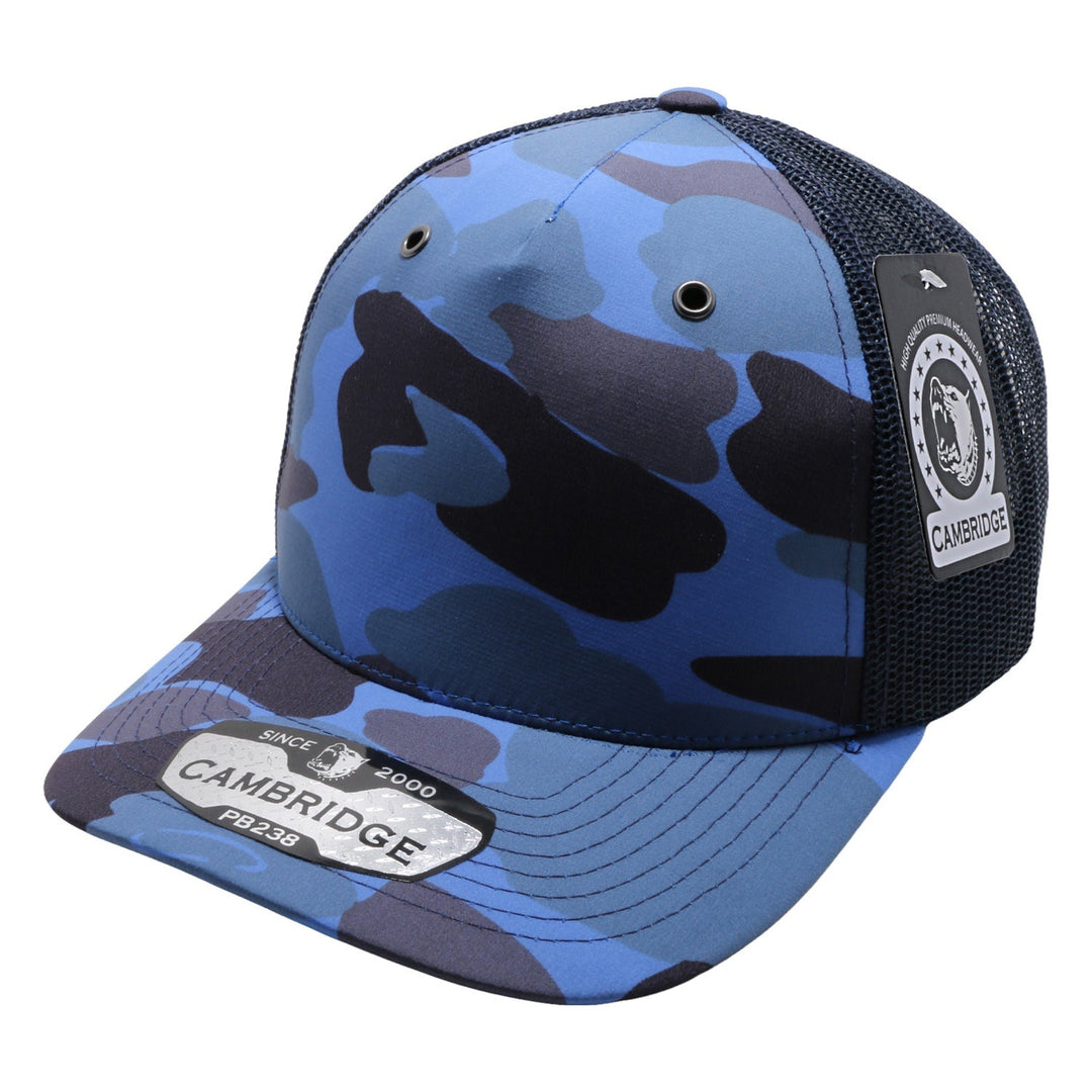 PB238 5Panel Shiny Camo Trucker - PITBULL TDC