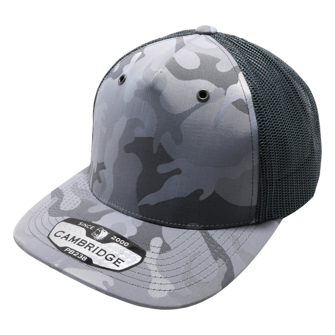 PB238 5Panel Shiny Camo Trucker - PITBULL TDC