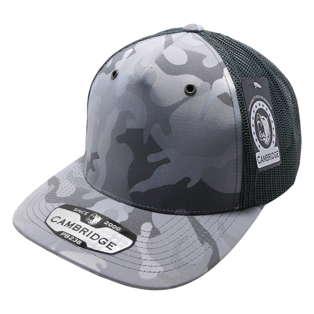 PB238 5Panel Shiny Camo Trucker - PITBULL TDC