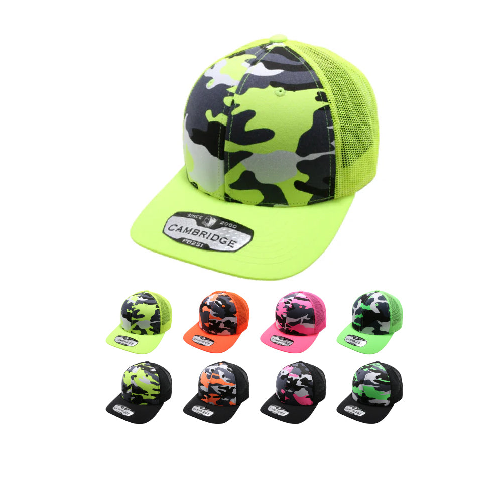 PB251 Neon Camo Trucker - PITBULL TDC