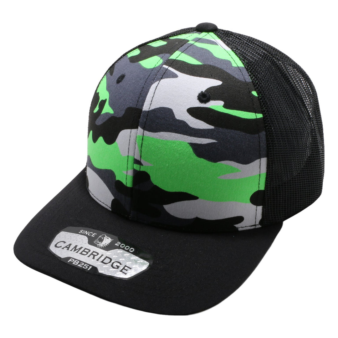 PB251 Neon Camo Trucker - PITBULL TDC