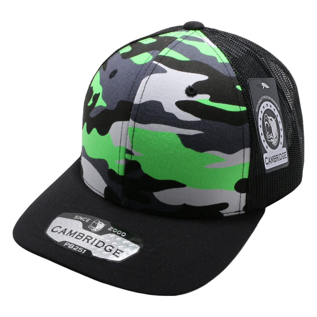 PB251 Neon Camo Trucker - PITBULL TDC