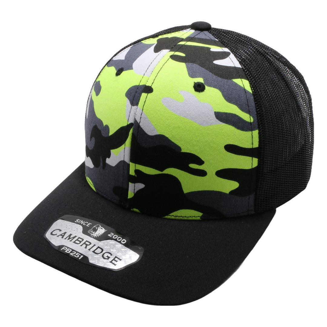 PB251 Neon Camo Trucker - PITBULL TDC
