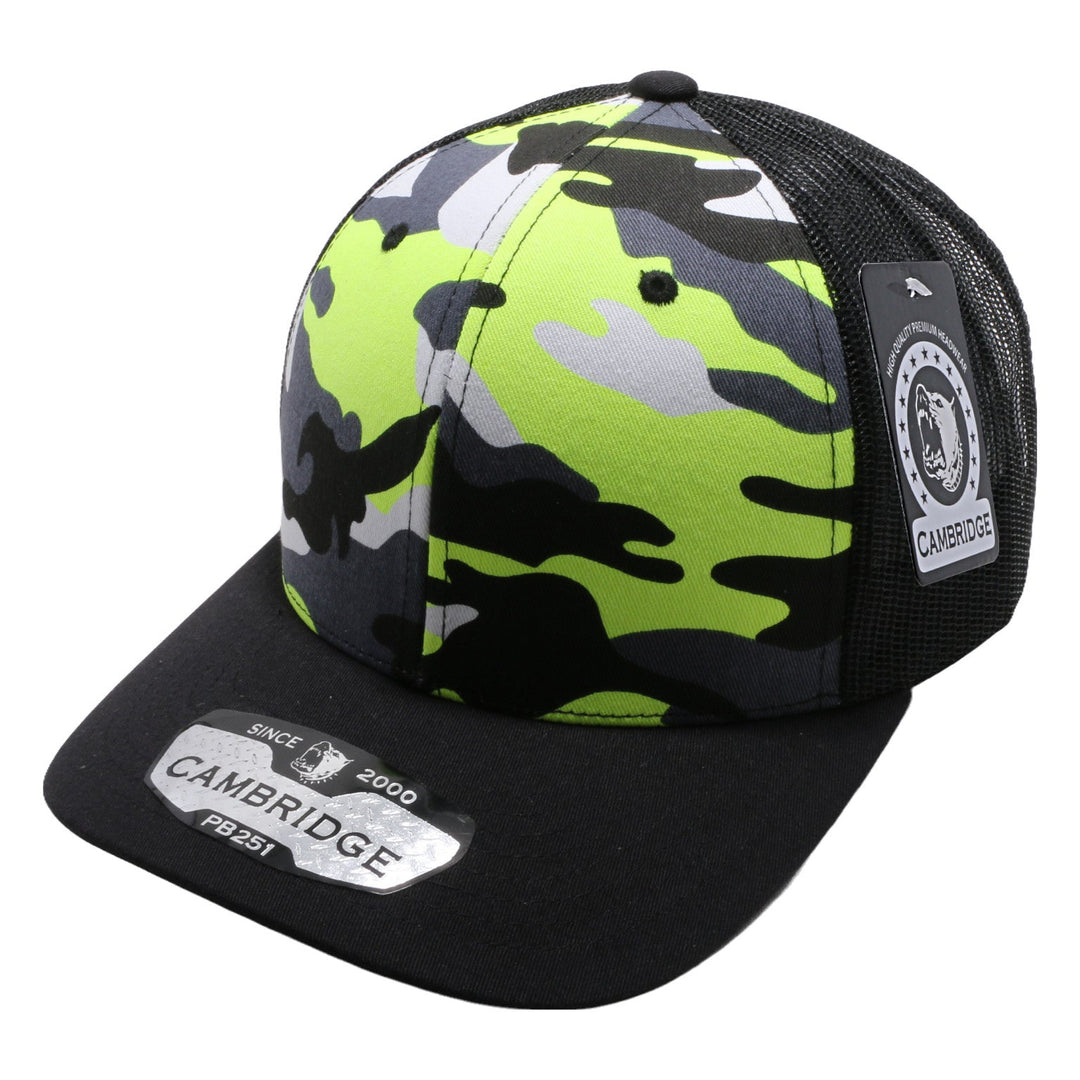 PB251 Neon Camo Trucker - PITBULL TDC