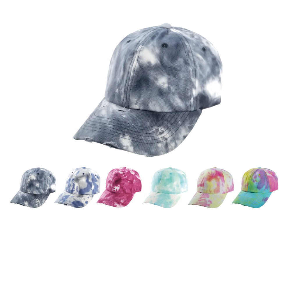PB255 Tie Dye Vintage Dad Hat - PITBULL TDC