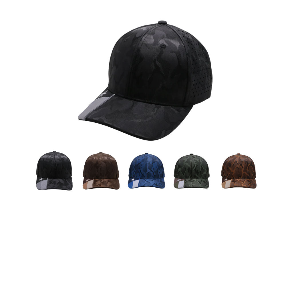 PB270TX Shiny Camo Perforated Texas Flag - PITBULL TDC