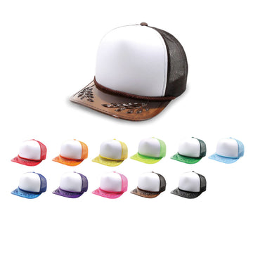 PB315 5 Panel Foam Trucker with Transparent Bayleaf Visor