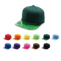 PB316 Cotton Snapback with Transparent Bay Leaf Visor