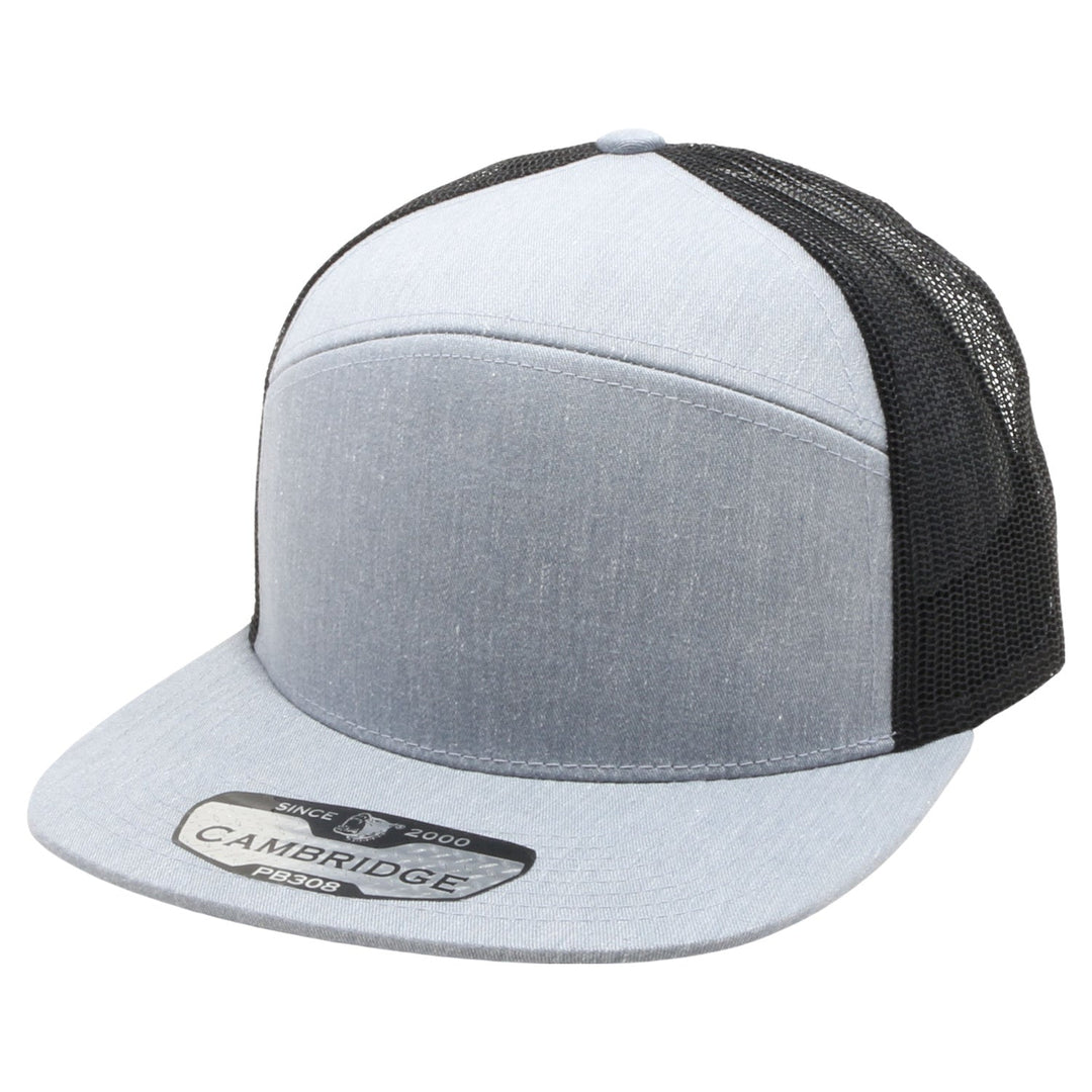 PB308 Pitbull Cambridge 6 Panel Camper Mesh Back Snapback [H.Grey/Black]