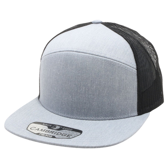 PB308 Pitbull Cambridge 6 Panel Camper Mesh Back Snapback [H.Grey/Black]
