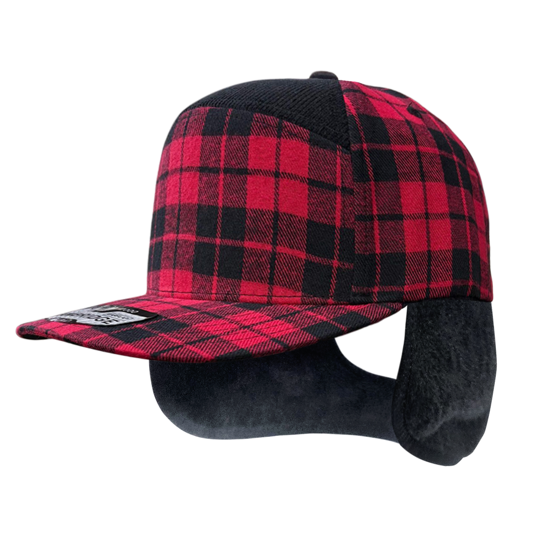 PLD10 Plaid Camper Ear Flap - PITBULL TDC