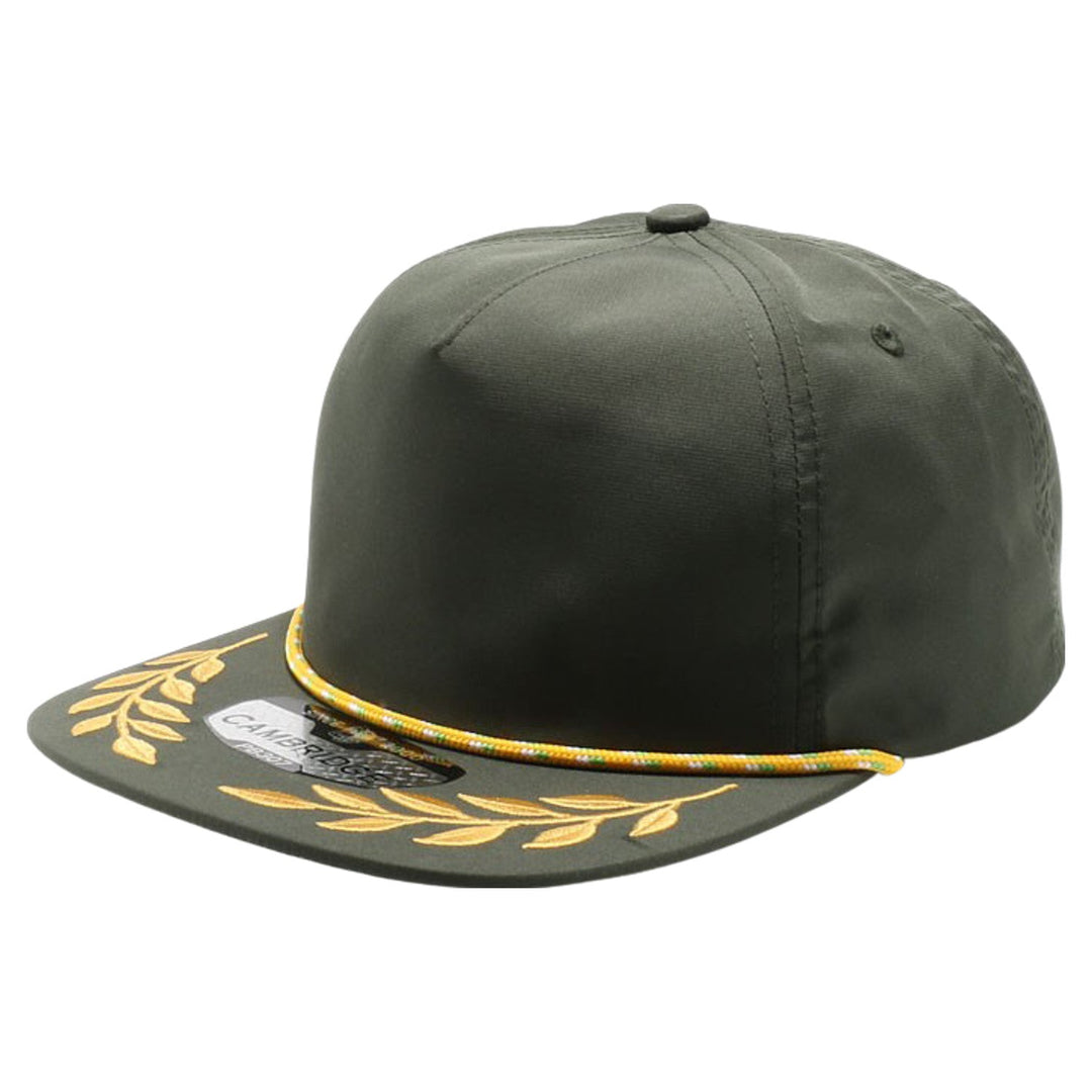PB307 Pitbull Cambridge 5 Panel Unstructured Bay Leaf Snapback [Olive]