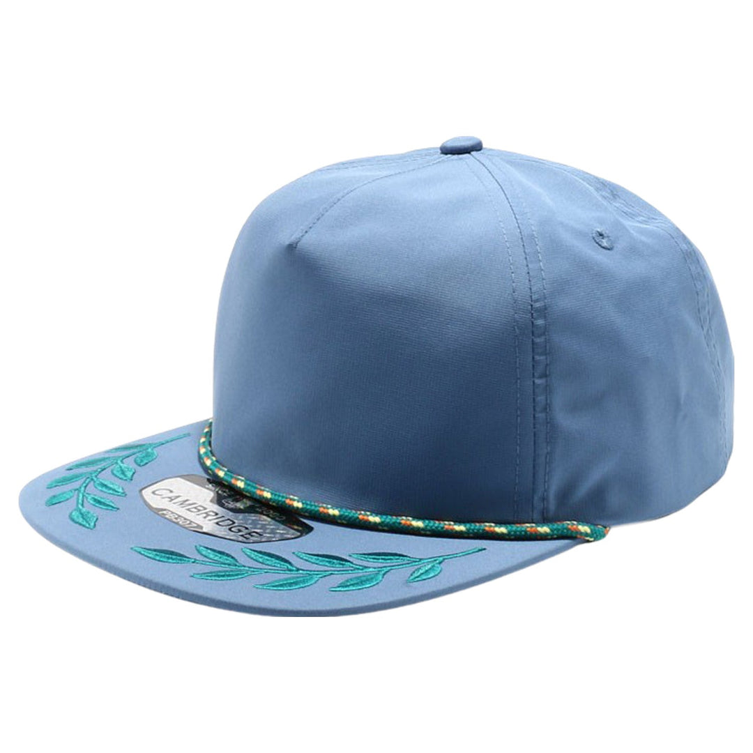 PB307 Pitbull Cambridge 5 Panel Unstructured Bay Leaf Snapback [Blue]